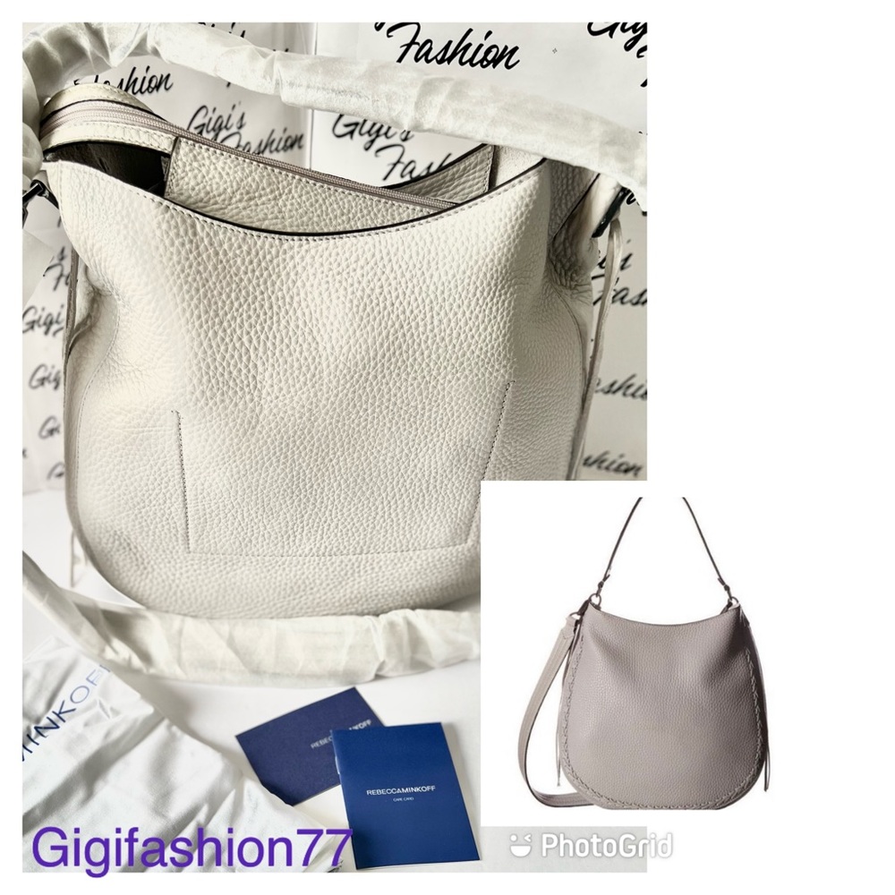 Rebecca Minkoff Unlined Convertible Hobo Whipstitch Leather Bag